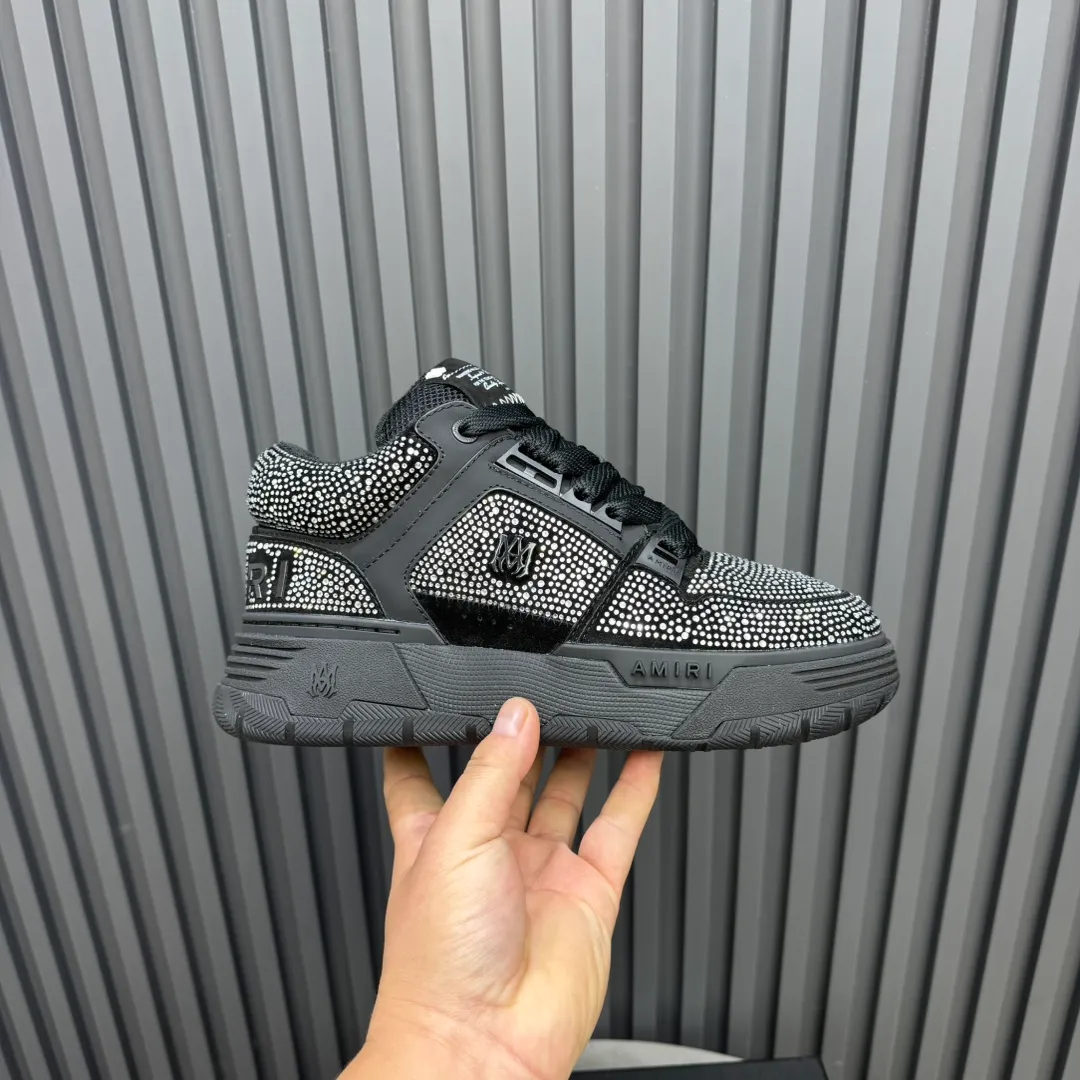 Men's shoes 💰760💰 AMIRI AMIRI fashion brand hot sale 🔥 Available all year round, couples 💑 Official website synchronization Imported fabrics 1⃣️ vs 1⃣️ replica, original factory special original sole, 35-45 (45. non-refundable)